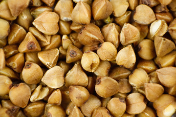 Buckwheat. Close up. Macro shot