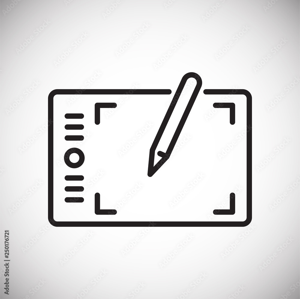 Fototapete Designer tool line icon on white background for graphic and web design, Modern simple vector sign. Internet concept. Trendy symbol for website design web button or mobile app