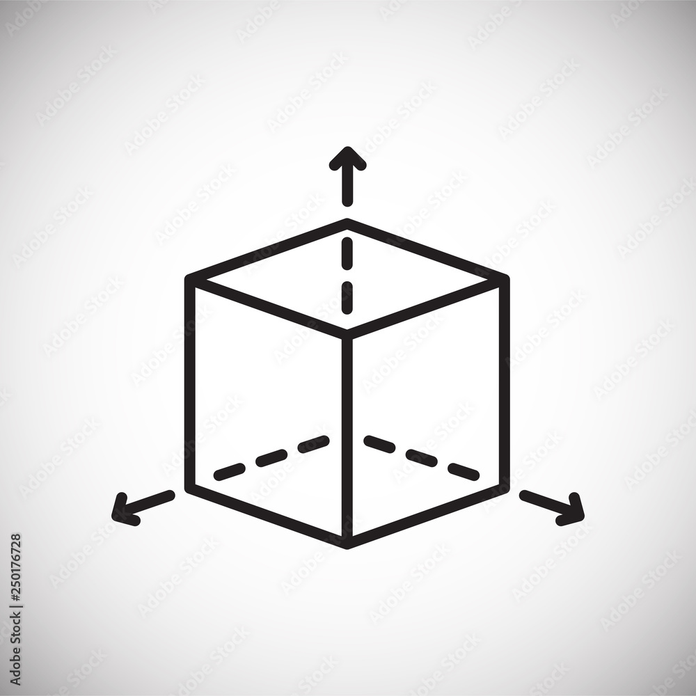 Fototapete Graphic design line icon on white background for graphic and web design, Modern simple vector sign. Internet concept. Trendy symbol for website design web button or mobile app
