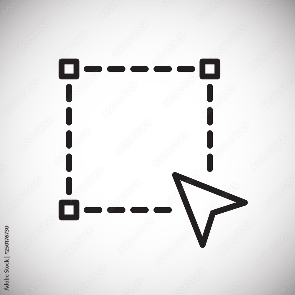 Fototapete Graphic design line icon on white background for graphic and web design, Modern simple vector sign. Internet concept. Trendy symbol for website design web button or mobile app