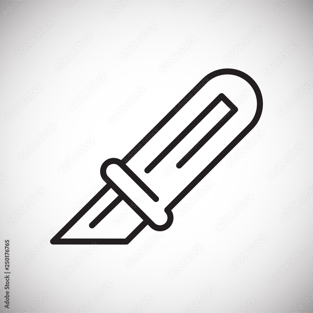 Fototapete Cut line icon on white background for graphic and web design, Modern simple vector sign. Internet concept. Trendy symbol for website design web button or mobile app