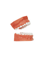 Dental tools on isolated white background