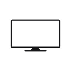 Monitor icon, modern tv icon