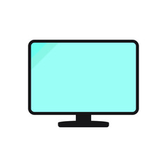 Monitor icon, modern tv icon