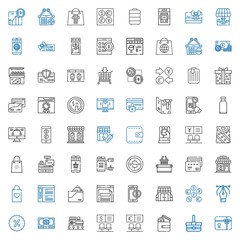 commerce icons set