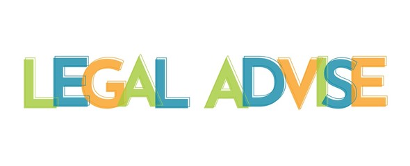 Legal advise word concept