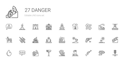 danger icons set © NinjaStudio