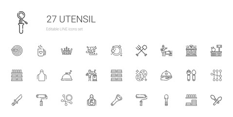 utensil icons set