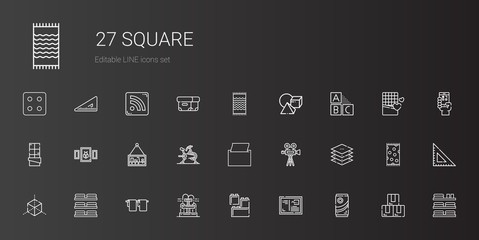 square icons set