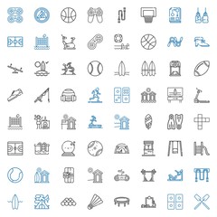 activity icons set