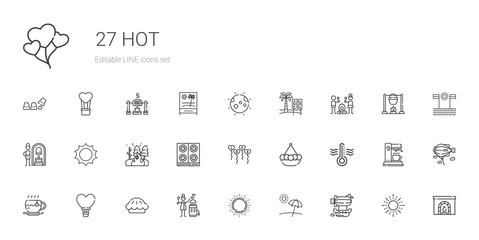 hot icons set