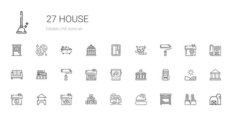 house icons set