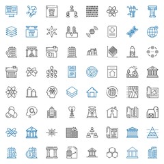 Obraz premium structure icons set