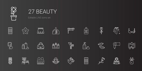 beauty icons set