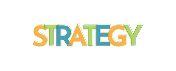 Strategy word concept