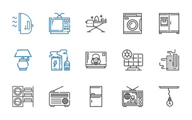 electrical icons set
