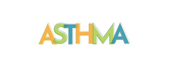 Asthma word concept