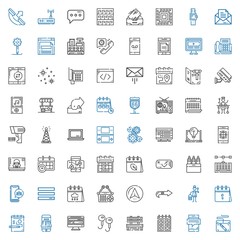 mobile icons set