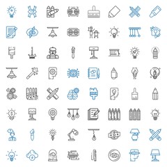 creativity icons set