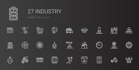 industry icons set