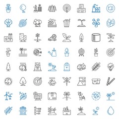 Fototapeta premium environment icons set