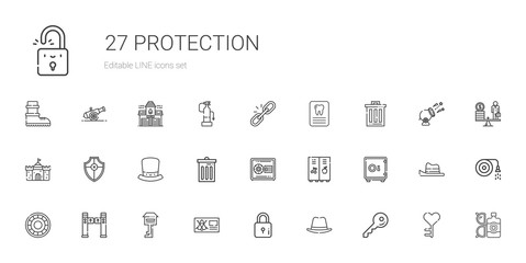 Fototapeta na wymiar protection icons set