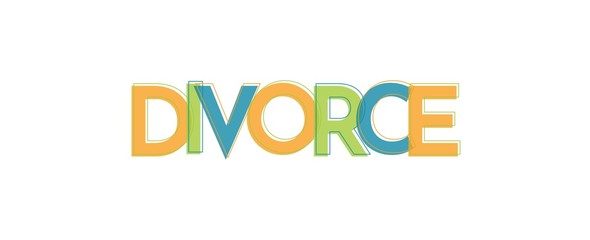 Divorce word concept