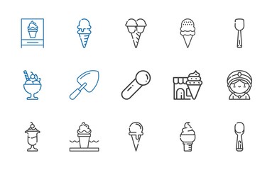 scoop icons set