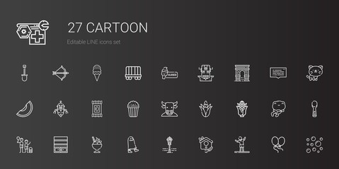 cartoon icons set
