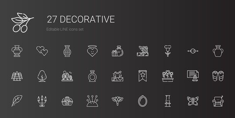 decorative icons set