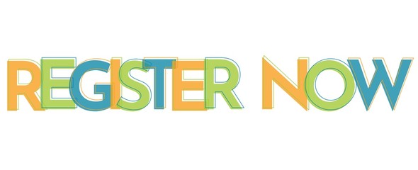 Register now word concept