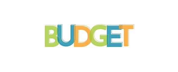 Budget word concept