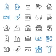 store icons set