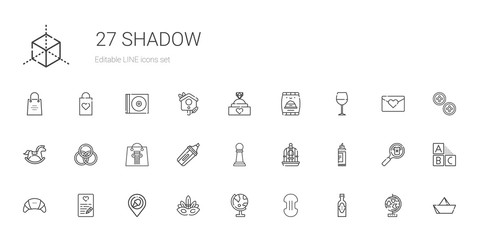 shadow icons set