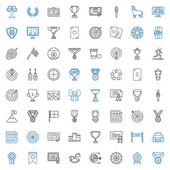 winner icons set