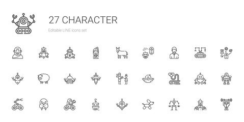 character icons set