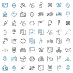 location icons set