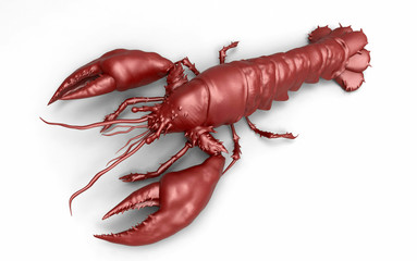 lobster isolated on white background