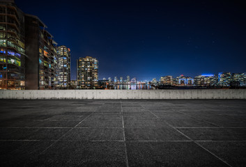 empty concrete square floor