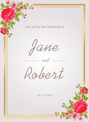 Wedding invitation template