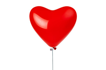Fototapeta na wymiar Red heart balloon