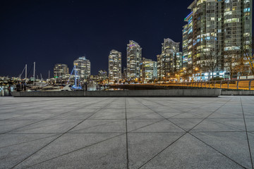 empty concrete square floor