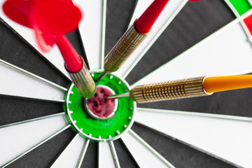 dartboard business success concept