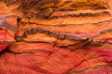 Coloured Canyon is a rock formation on South Sinai (Egypt) peninsula. Desert rocks of multicolored sandstone background.