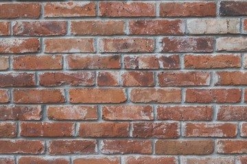 Obraz premium Red brick wall texture grunge background with matt film effect