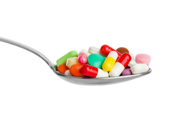 Spoon with pills
