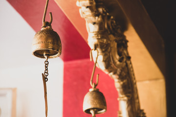 golden bells in temple