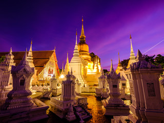 Pagoda with sunset (Thailand)