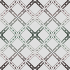 Abstract Vector Seamless Pattern With Abstract Geometric Style. Repeating Sample Figure And Line. Grey, green color