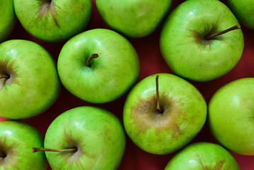 Colorful pattern of apples
